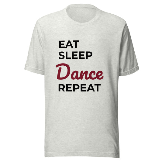 Yes!  Eat Sleep Dance Deep Red Unisex t-shirt