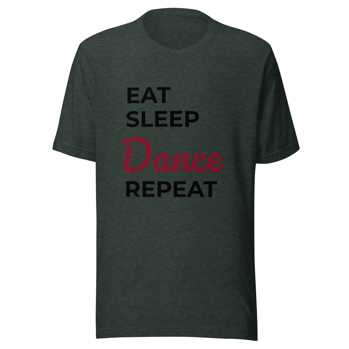 Yes!  Eat Sleep Dance Deep Red Unisex t-shirt