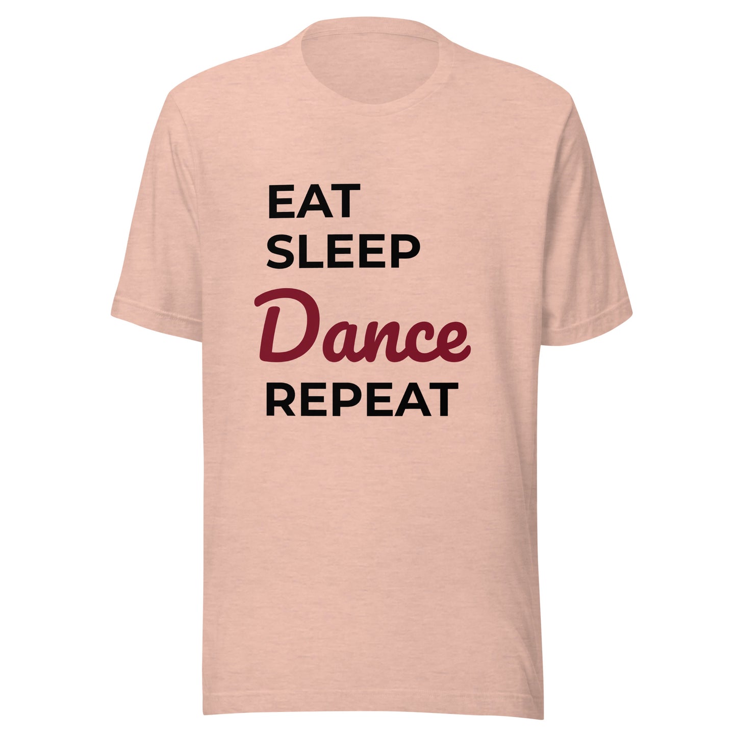 Yes!  Eat Sleep Dance Deep Red Unisex t-shirt