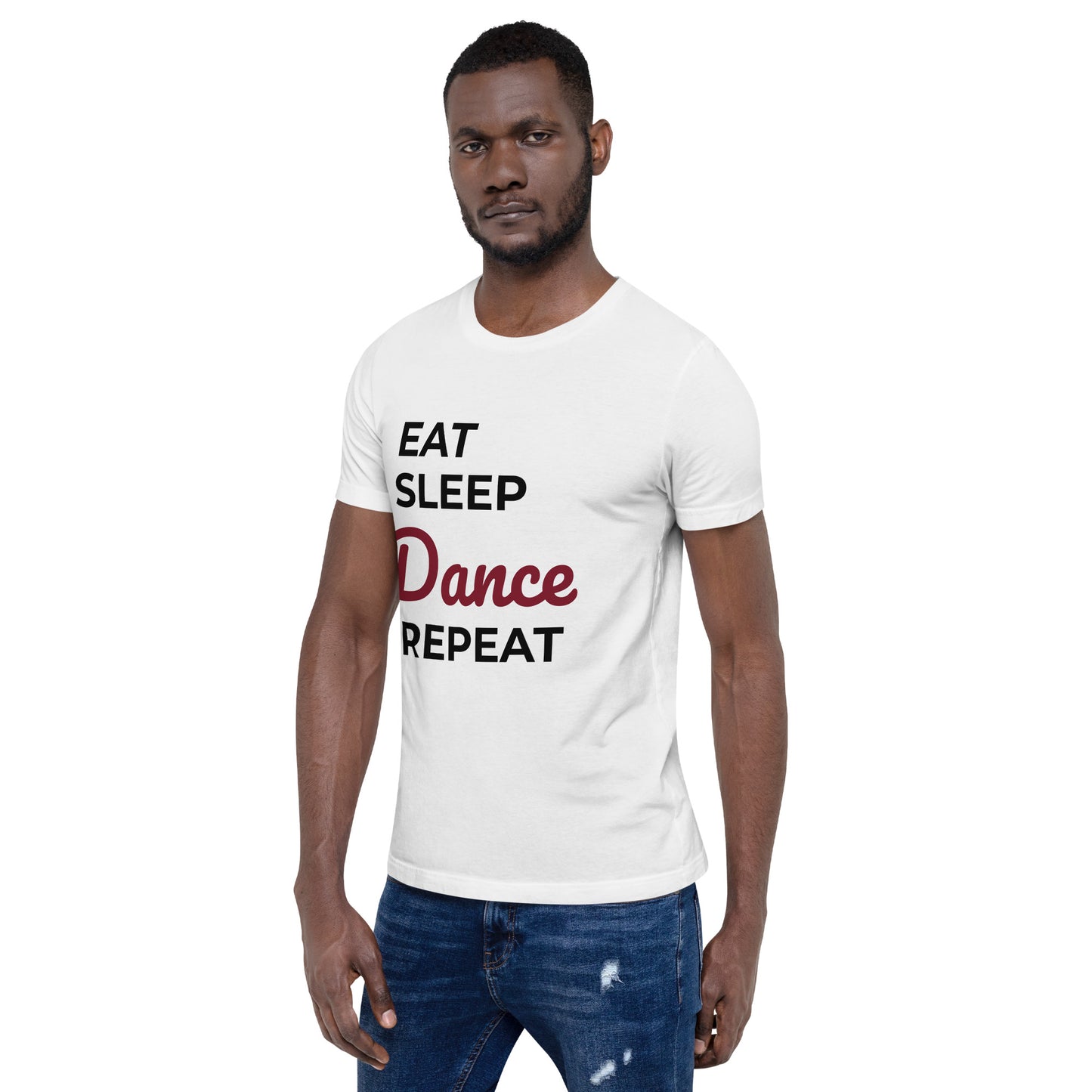 Yes!  Eat Sleep Dance Deep Red Unisex t-shirt